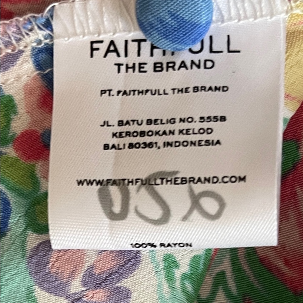 FAITHFULL THE BRAND Sidonie Mini Dress in Jemima Floral Size Small NWT - Picture 8 of 10